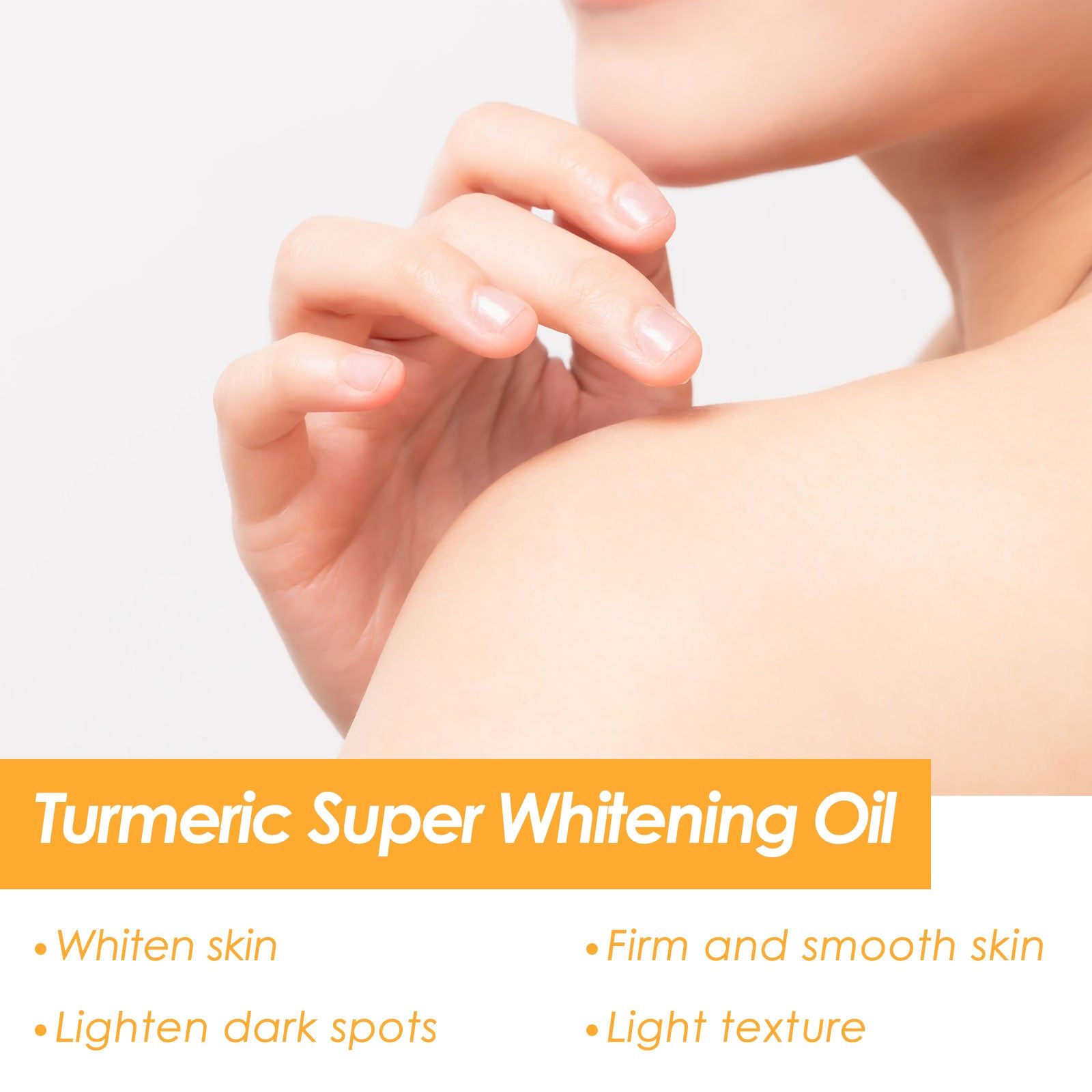 Turmeric Skin Whitening Oil, Brightening, Moisturizing, Anti-Aging, Non-Sticky ,100ml