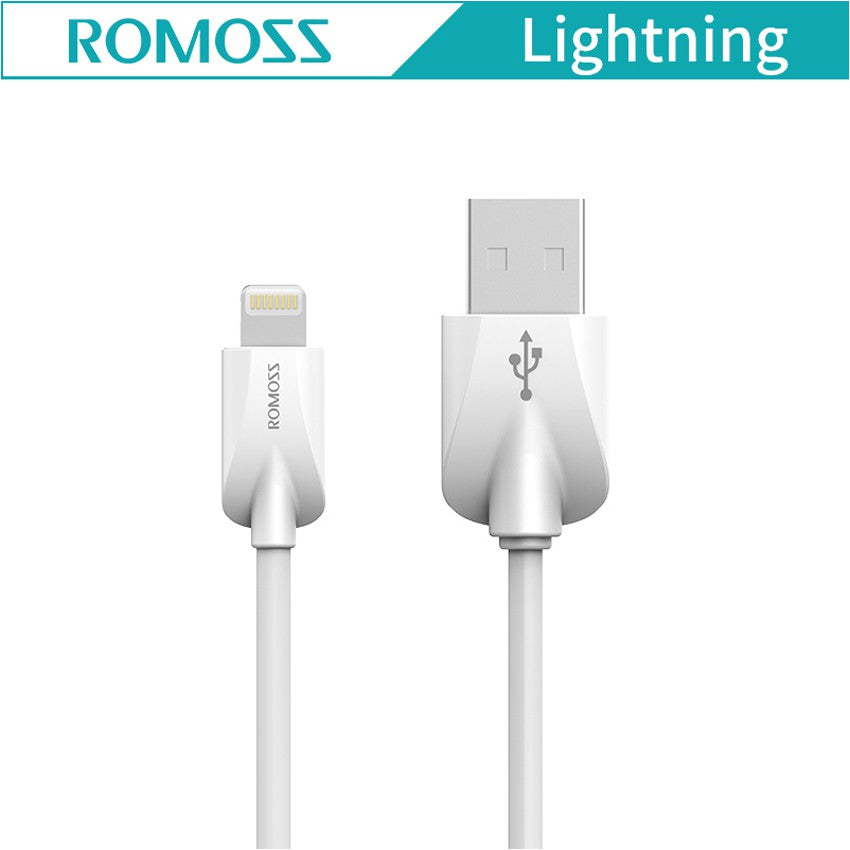 ROMOSS MFICB13N560(SIL) 1-Meter Apple Mfi Certified Lightning To Usb Cable - White