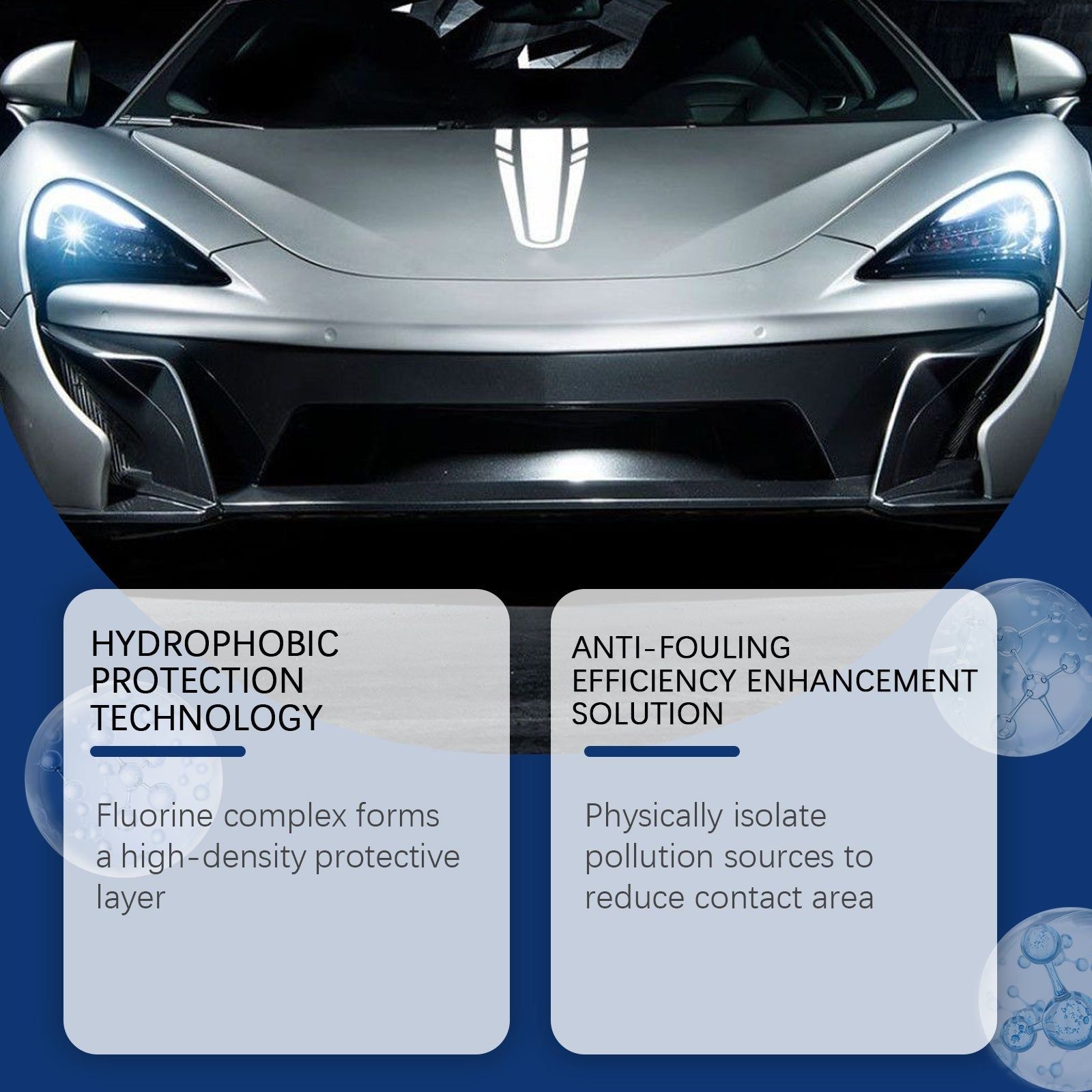 Car Coating Spray, Anti-Fouling & Maintenance, Glossy Nano Sealant, Dirt-Resistant Car Care ,100ml
