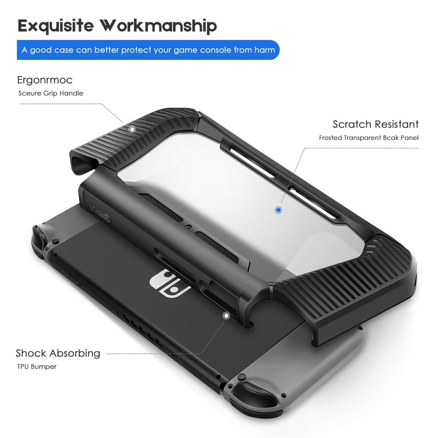 Game Cover Case TPU Screen Protector Shell For Nintendo Switch