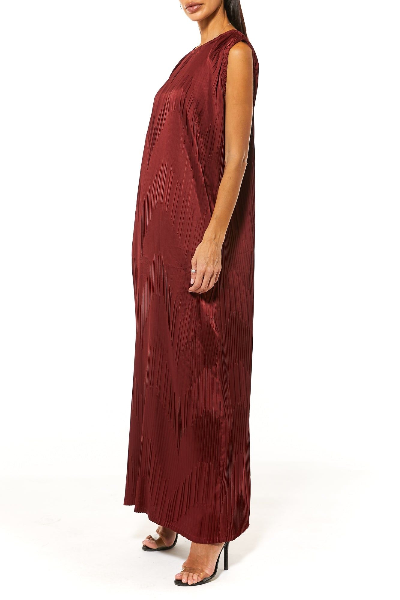 MOiSTREET Maroon Under Dress