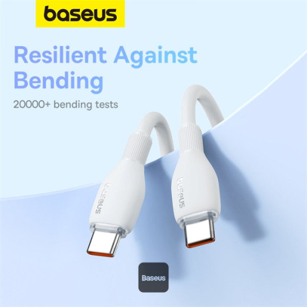 Baseus Pudding Series Fast Charging Cable Type-C to Type-C 100W, 1.2M