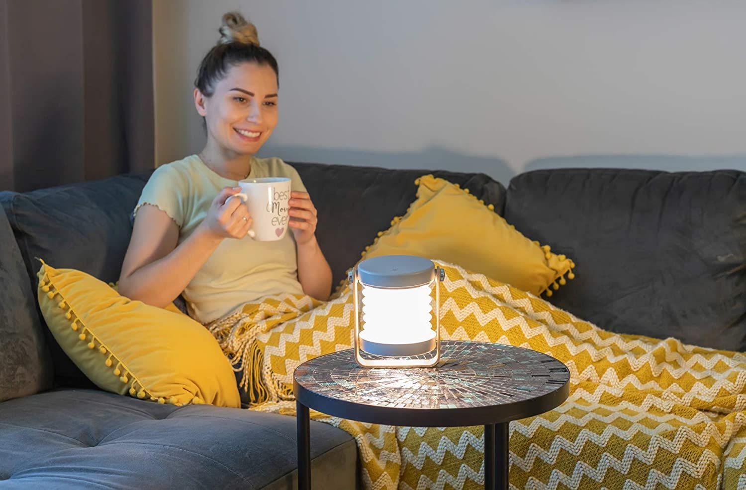 Retractable LED Touch Lamp Folding Telescopic Night Light Lantern Table Lamp
