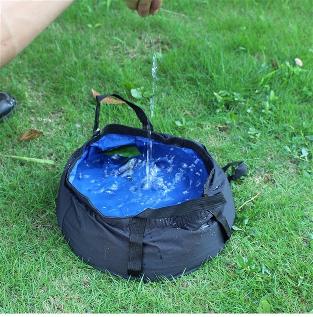 Collapsible Bucket Outdoor Folding Water Basin Portable Water Container For Travel Camping