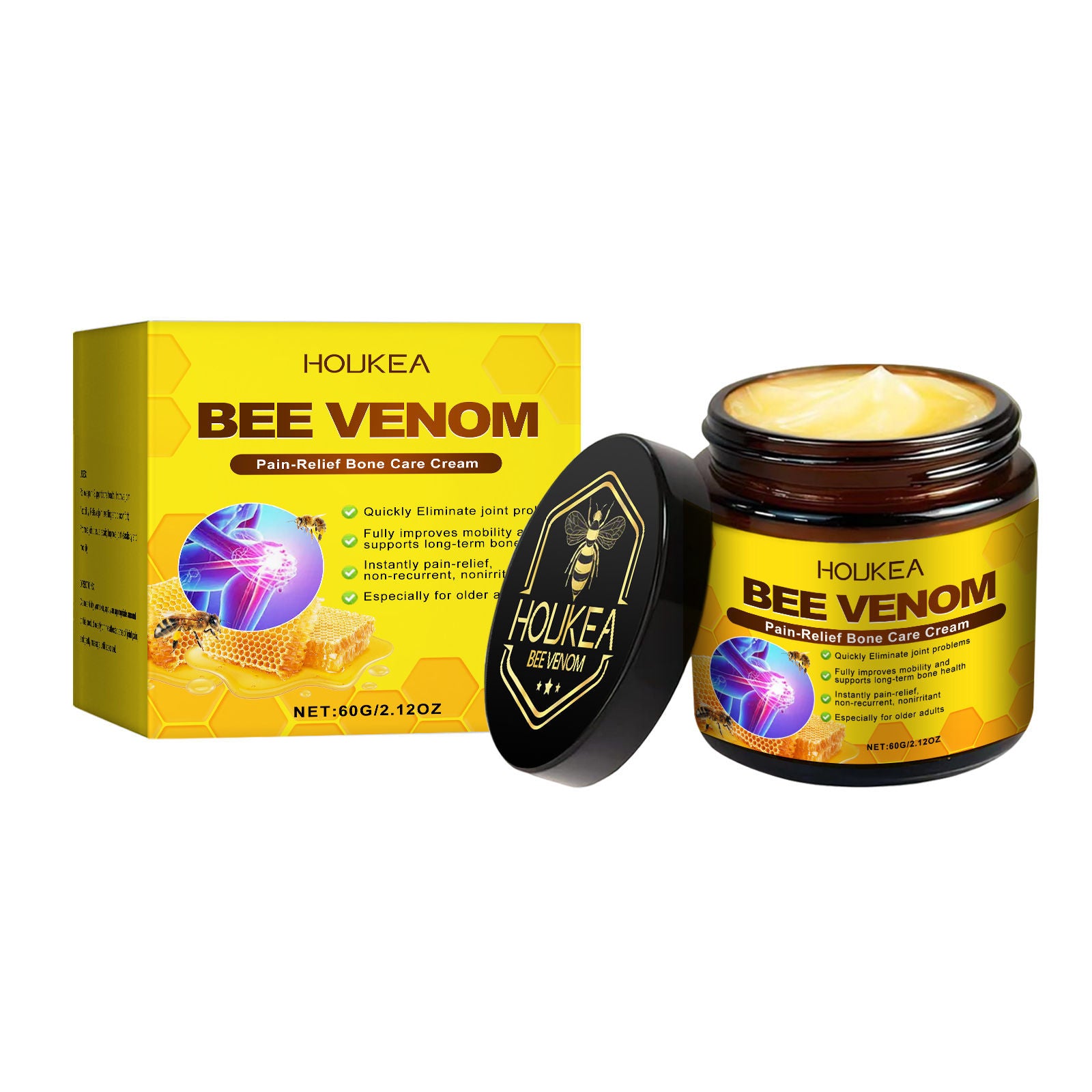 Body Care Massage Cream, Soothes Joints, Relieves Discomfort, Nourishing, Relaxing ,60g