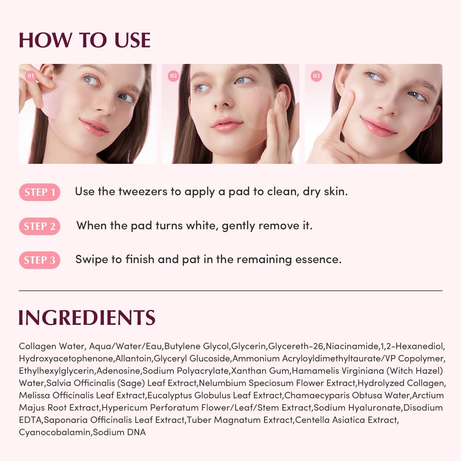 Eqqualberry Collagen Pore-Tight Up Gel Toner Pads 140Ml | 60Pads