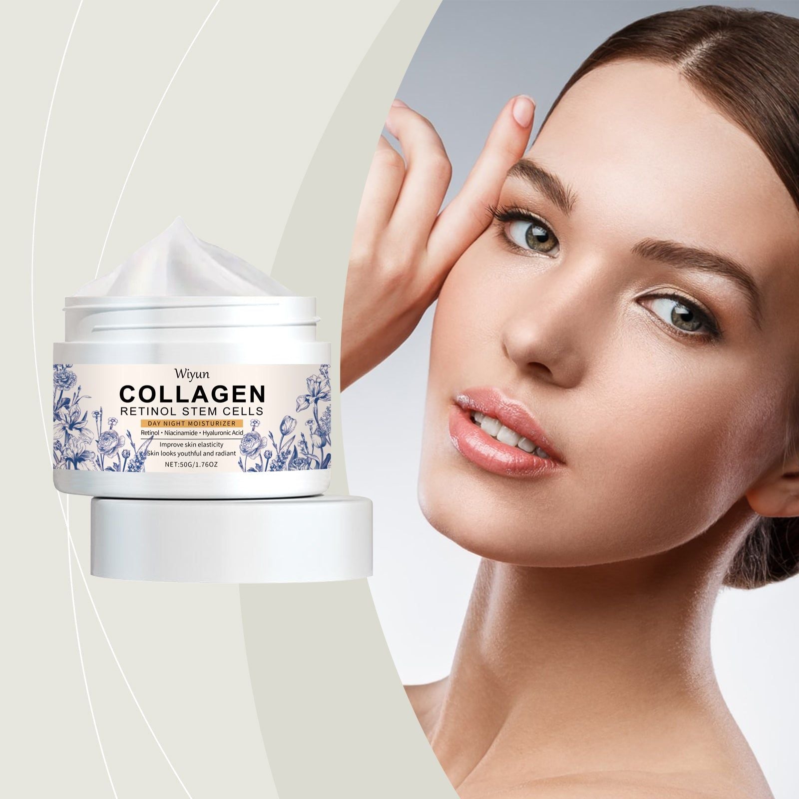 Collagen Facial Care Moisturizer, Hydrating, Gentle, Anti-Aging, Smooth Skin ,50g
