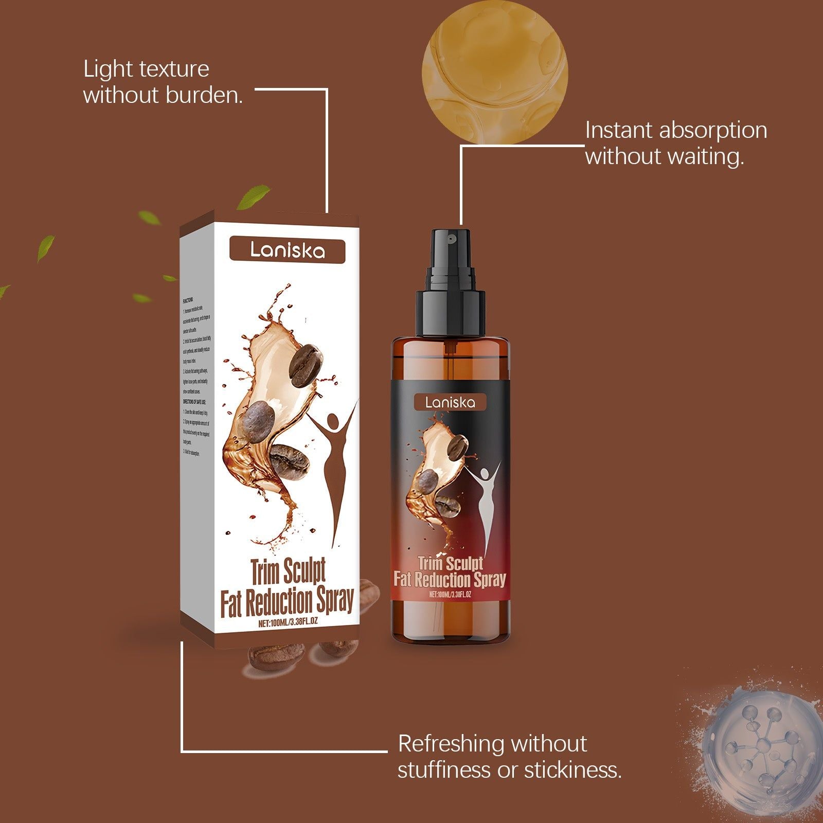 Body Care Spray, Slimming, Fat Burner, Metabolism Boost, Curves Highlight ,100ml