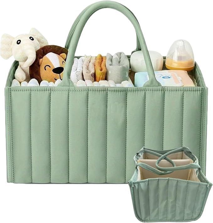Baby Diaper Caddy Organizer Stylish Storage Basket for Newborn Essentials