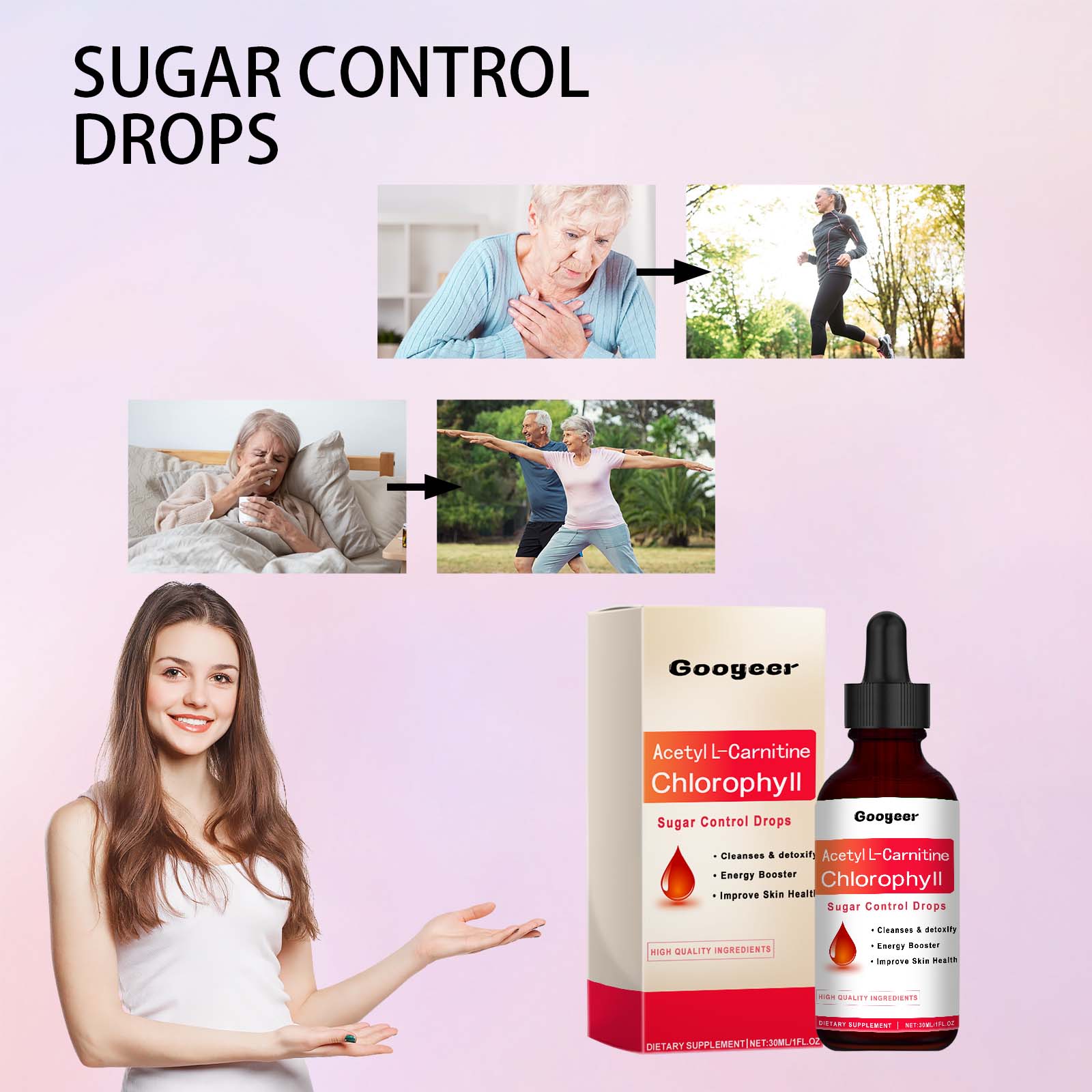 Boost Your Body Care, Control Blood Sugar, Improve Circulation with Drops ,30ml