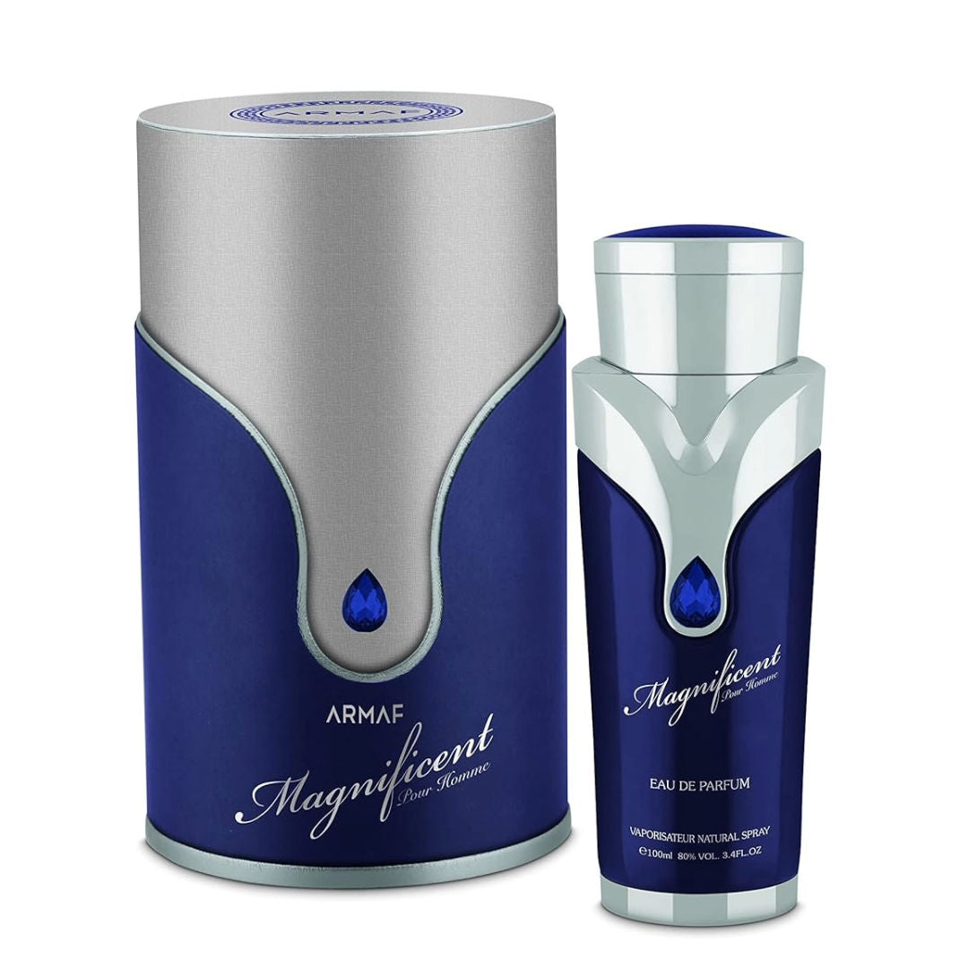 Armaf Magnificent Blue Eau De Parfum Spray For Men, 100ml