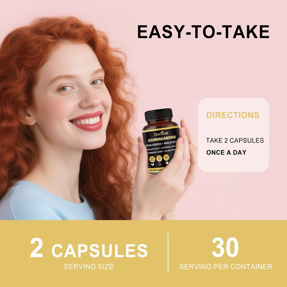 Boost Your Body Care with Ashwagandha Capsules, Relieve Stress & Balance Mood ,60 capsules