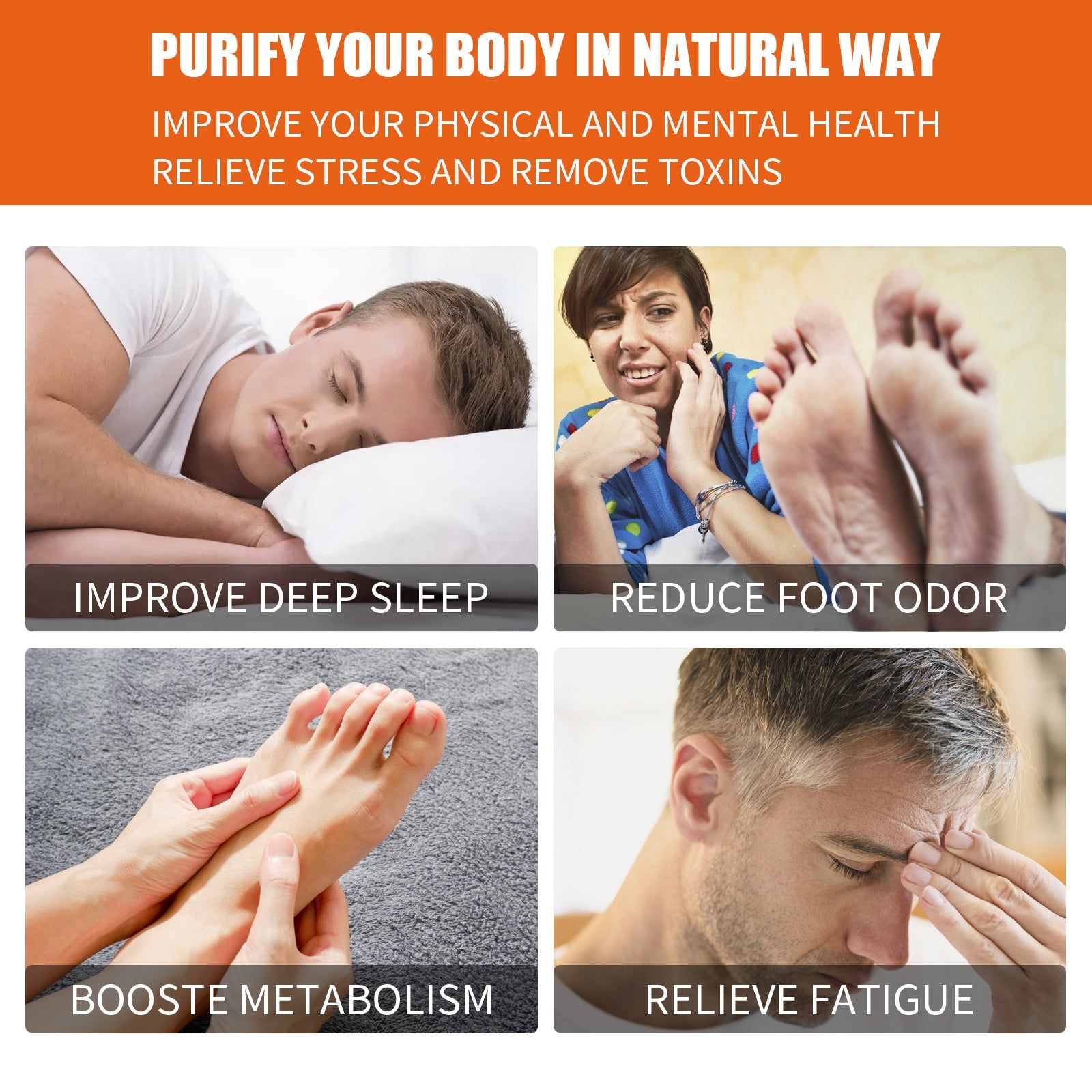 Boost Your Metabolism and Shape Your Body with Ginger Foot Patch for Better Sleep and Stress Relief ,10pcs