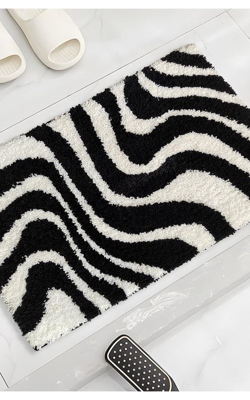AIESY® Beautiful Microfiber Non Slip Bath Mat for Bathroom