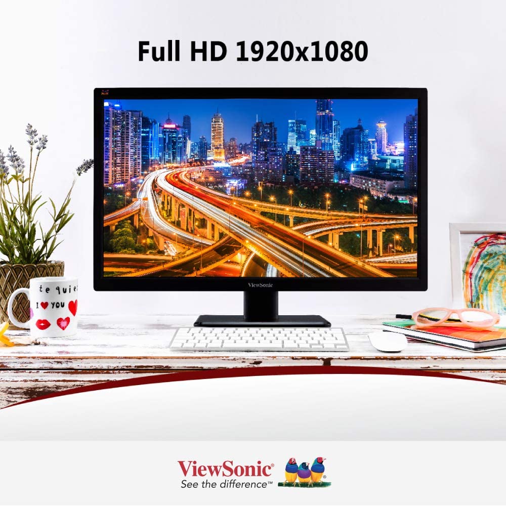 شاشة ViewSonic VA2223-H مقاس 22 بوصة بدقة Full HD من سلسلة MainStream