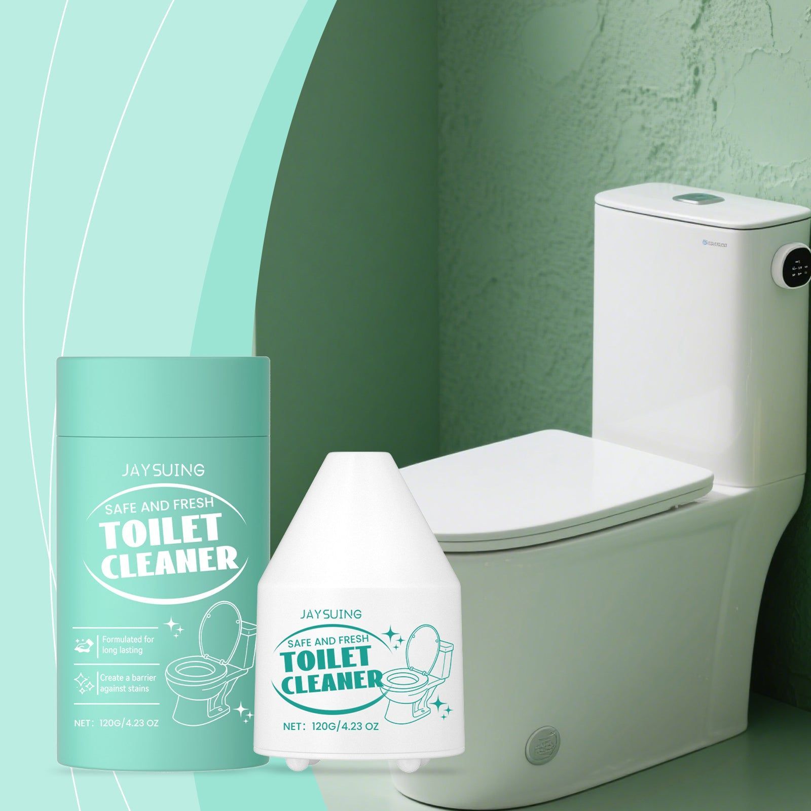 Automatic Toilet Cleaner, Odor Removal, Fresh & Fragrant, Easy Cleaning, Long-lasting ,120g