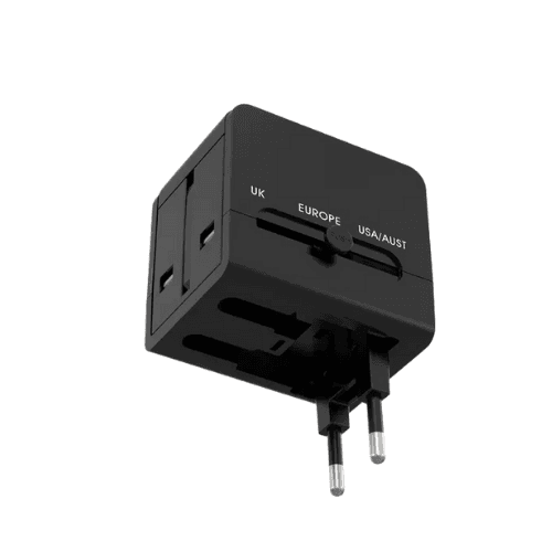 Porodo Blue Dual USB-A Universal Travel Adptr