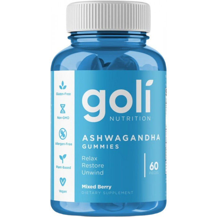 GOLI Ashwagandha Gummies, 60 Pcs (Expiry 31 Jan 2023)
