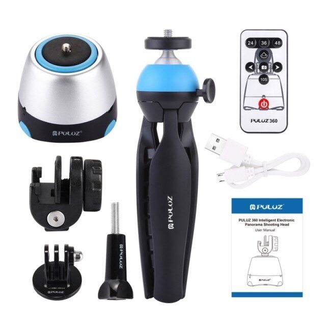 Electronic Hung 360 Degree Panoramic Rotation Head with Remote Control & Tripod