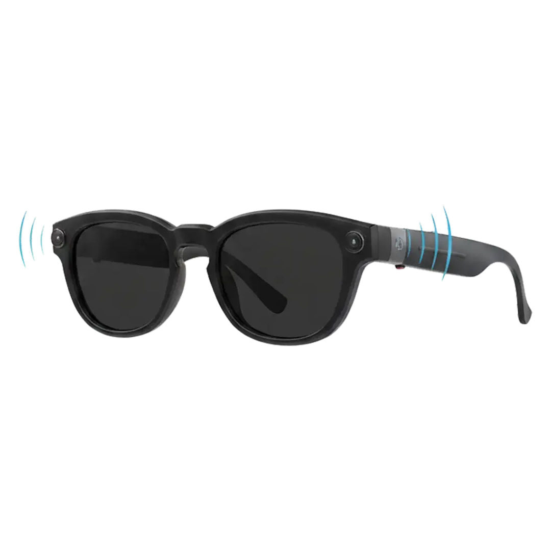 Powerology Lovanni Ai Smart Glasses, 10H Battery, Black