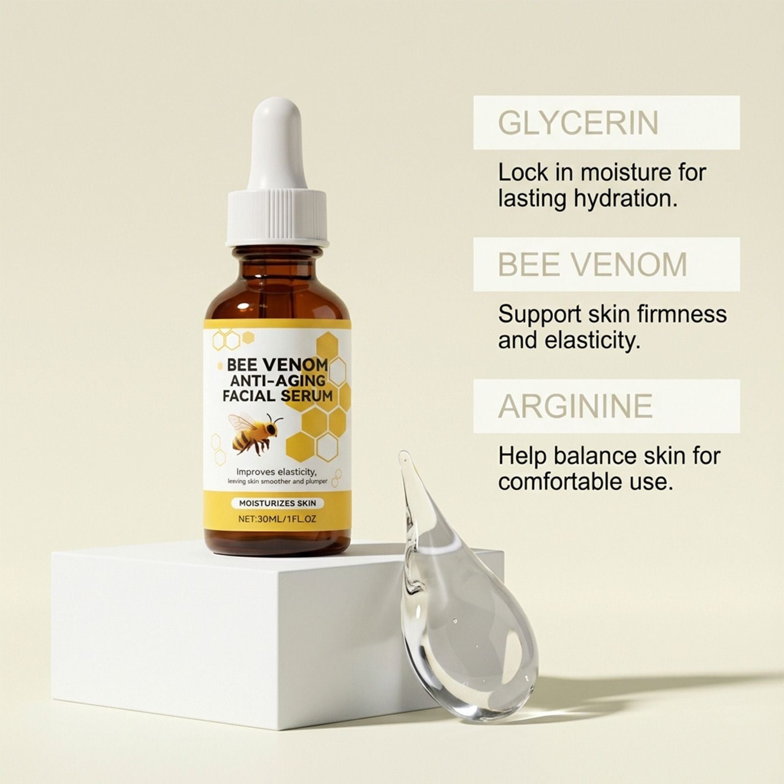 30ml Bee Venom Serum with Repair and Radiant Skin