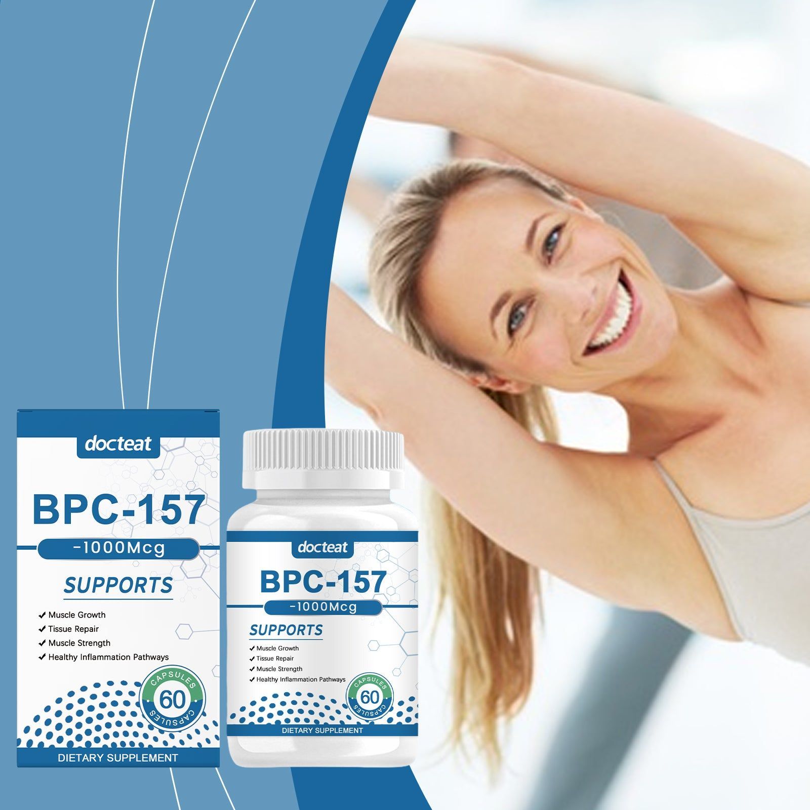 Boost Your Body Care with BPC-157 Capsules for Rapid Tissue Repair ,60pcs