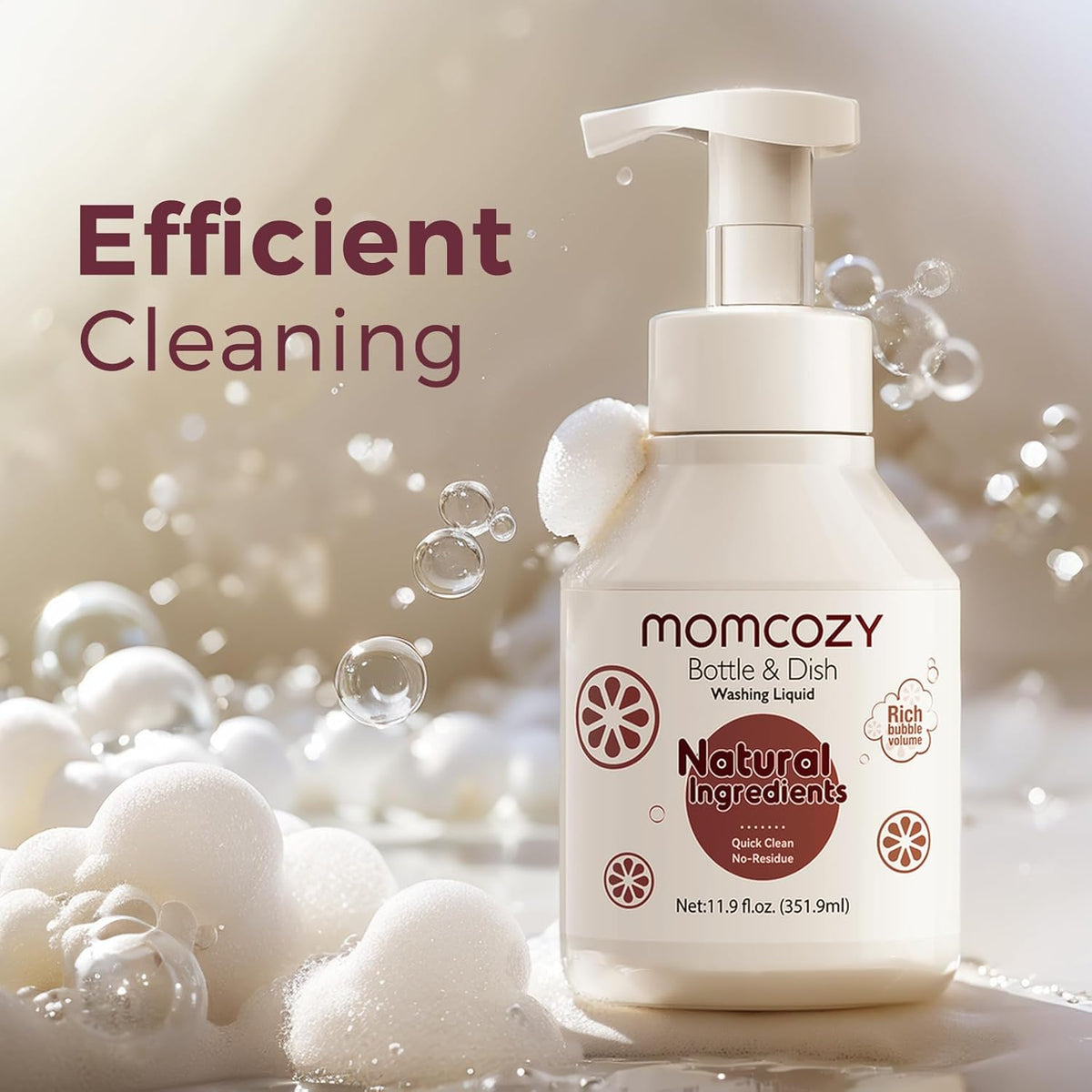 Momcozy Bottle & Dish Washing Liquid – Natural Foaming Cleaning Fluid