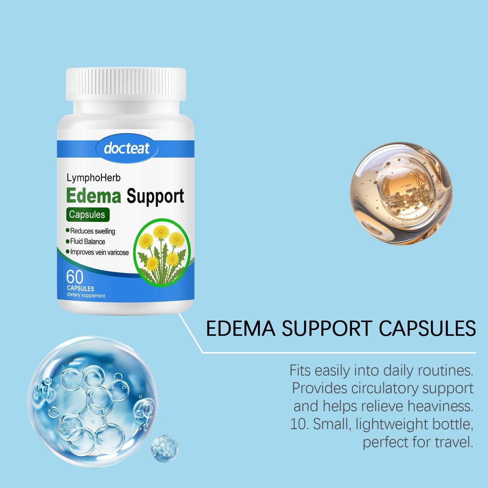 Balance Capsules for Body Care, Digestive Support, Daily Wellness, Natural Herbal Formula ,60 capsules