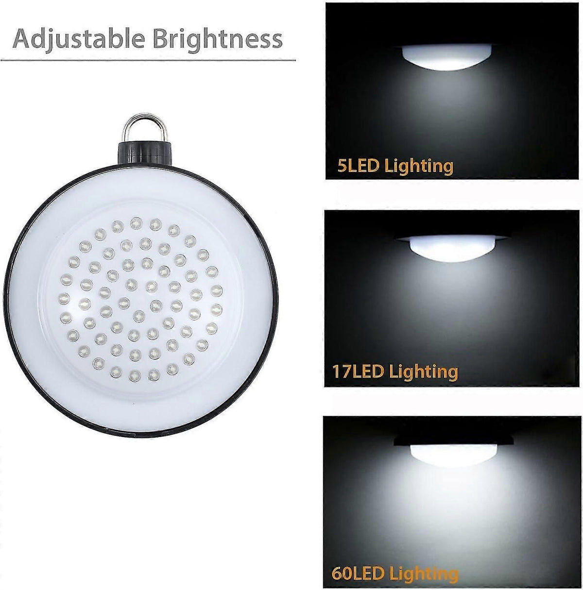Rechargeable LED Camping Light With USB Power Bank
