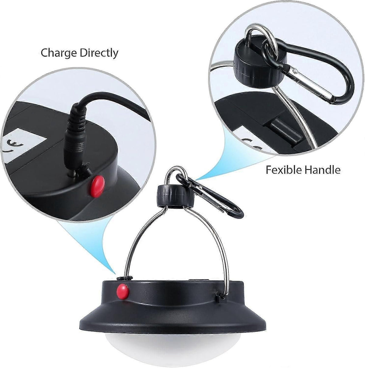Rechargeable LED Camping Light With USB Power Bank