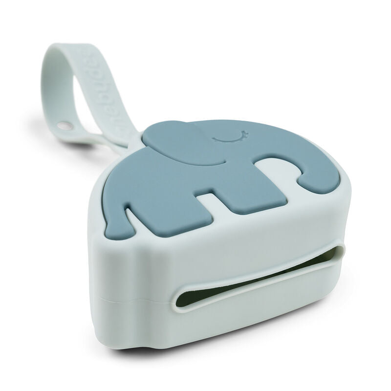 Done by Deer Silicone pacifier pouch - Elphee - Blue