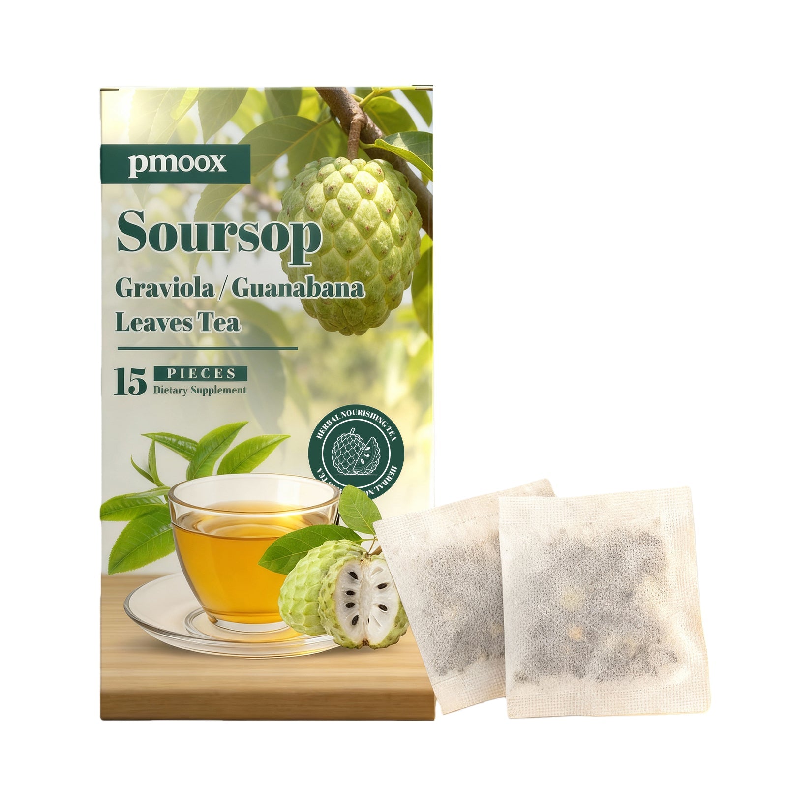 Boost Your Body Care with Sugar Apple Leaf Herbal Tea, Immune Support, Antioxidants ,15pieces