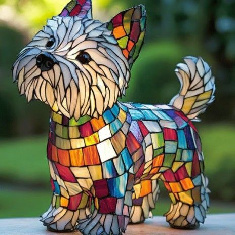 Schnauzer LED Table Lamp USB Dog Night Light
