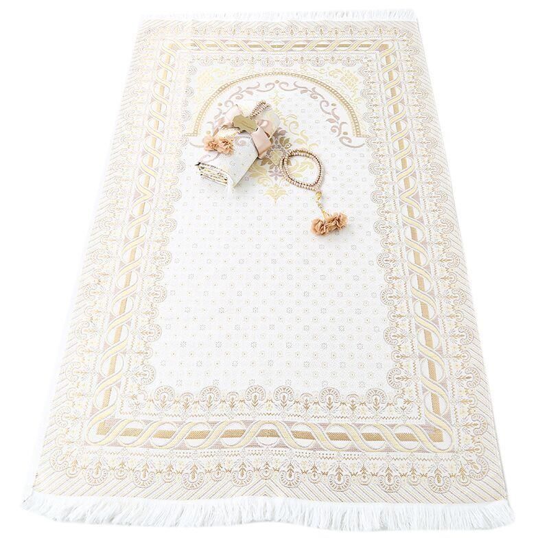 Silk Satin Ottoman Patterned Prayer Rug