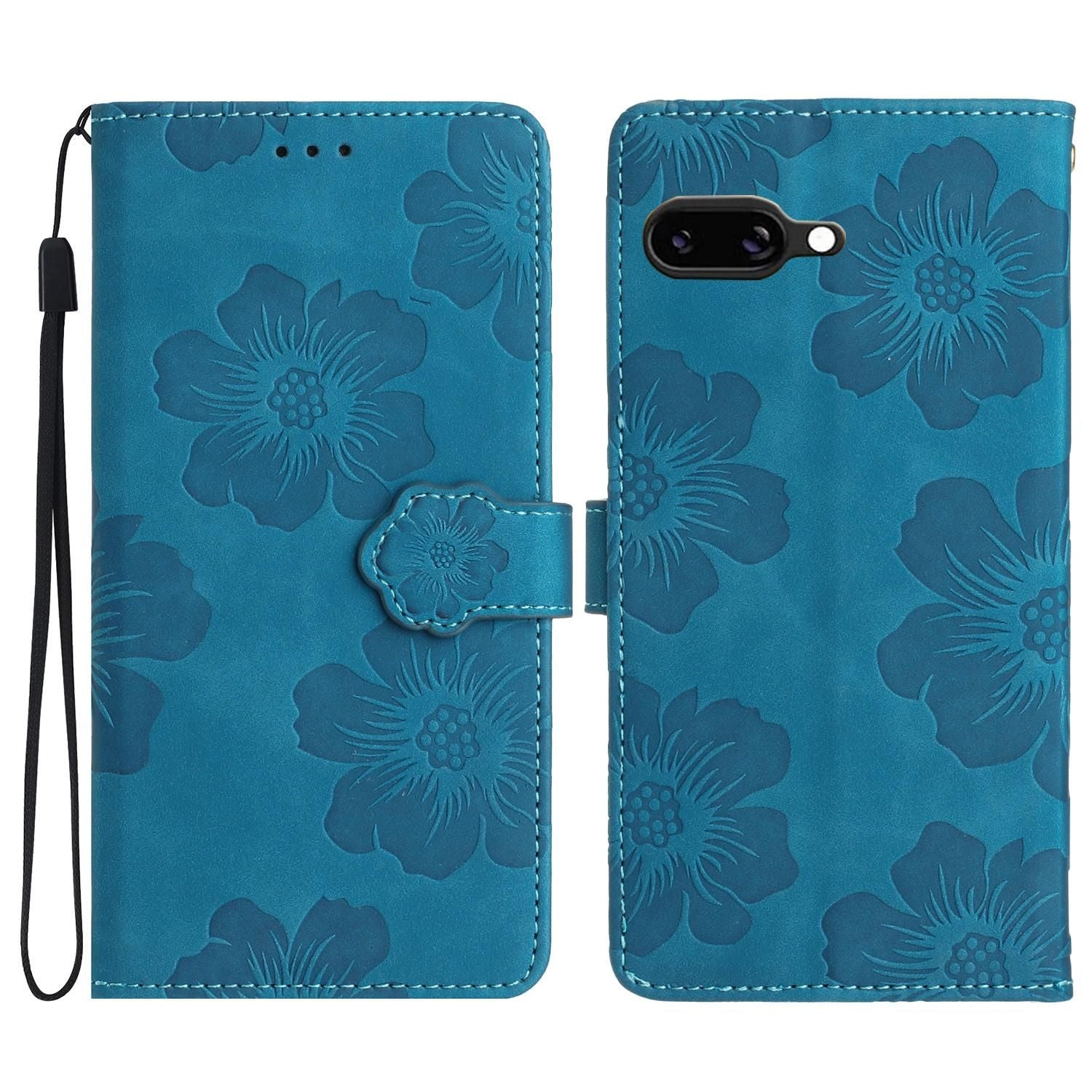 Flower Embossing Leather Case For Google Pixel 9a