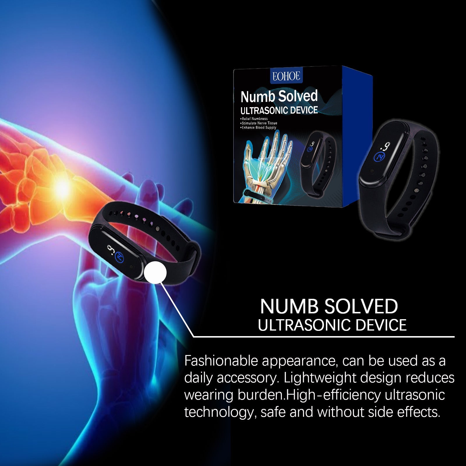 Body Care Bracelet, Pain Relief, Muscle Relaxation, Nerve Stimulation, Comfortable Wear ,1pcs