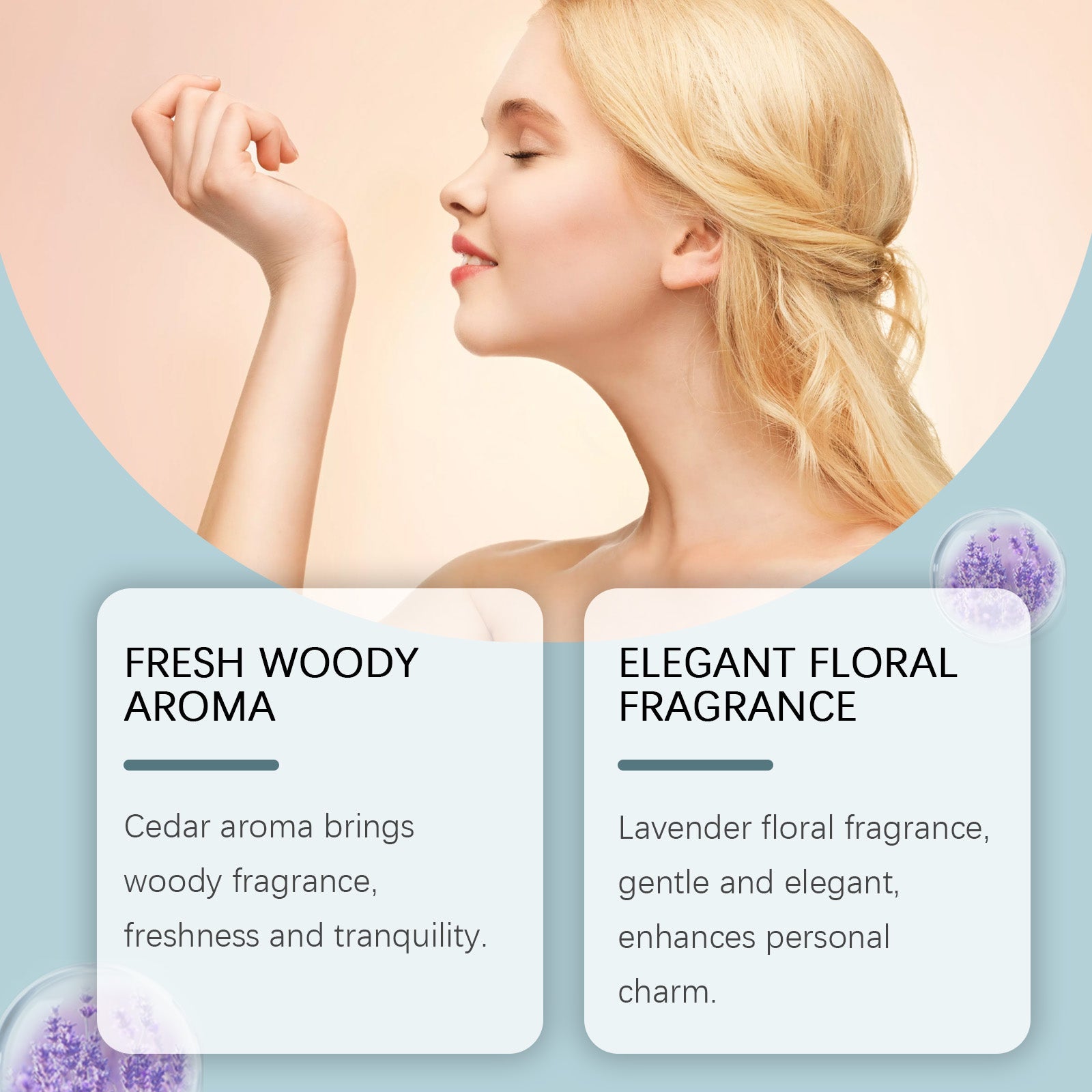 Cedar Whisper Perfume, Lavender Fragrance, Long-lasting Fresh Scent, Elegant & Charming ,35ml