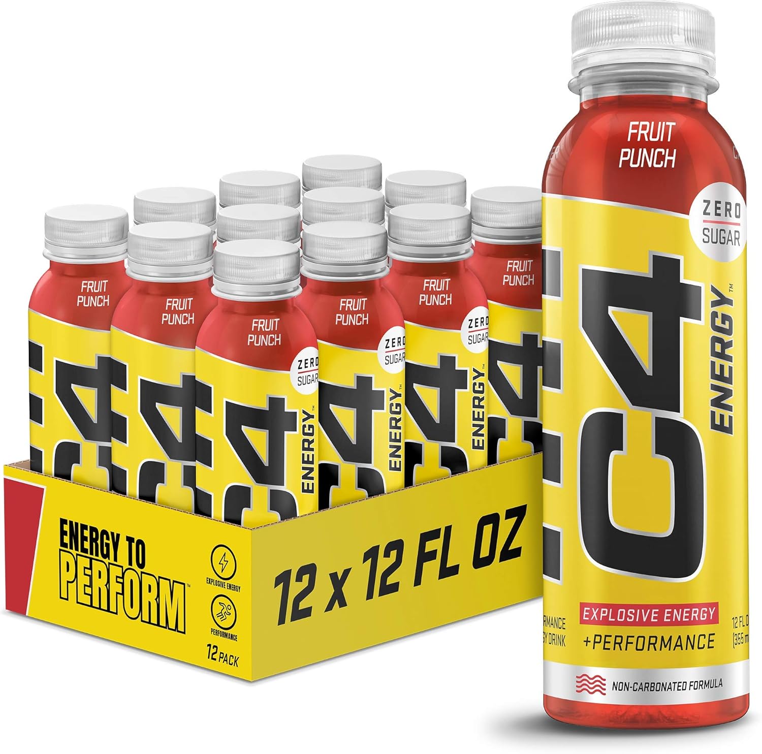C4 Energy Non-Carbonated Fruit Punch 12 FL OZ (355 ml)