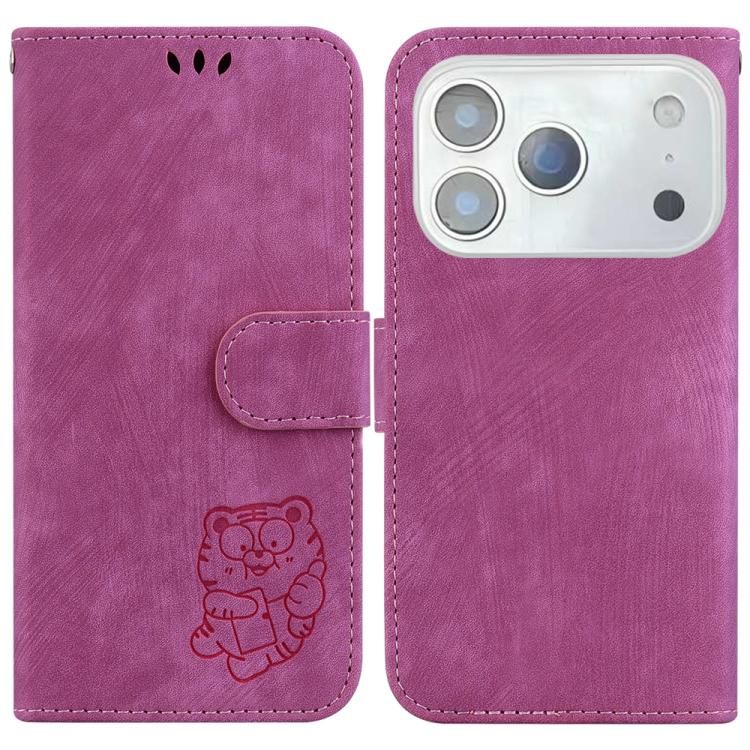 For iPhone 18 Pro Max / iPhone 17 Pro Max Little Tiger Embossed Leather Phone Case