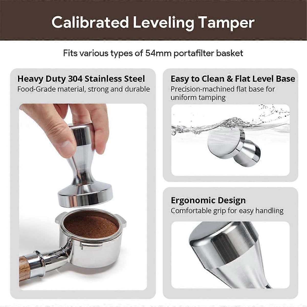 Espresso Tamper Kit 54mm With Coffee Accessories Set