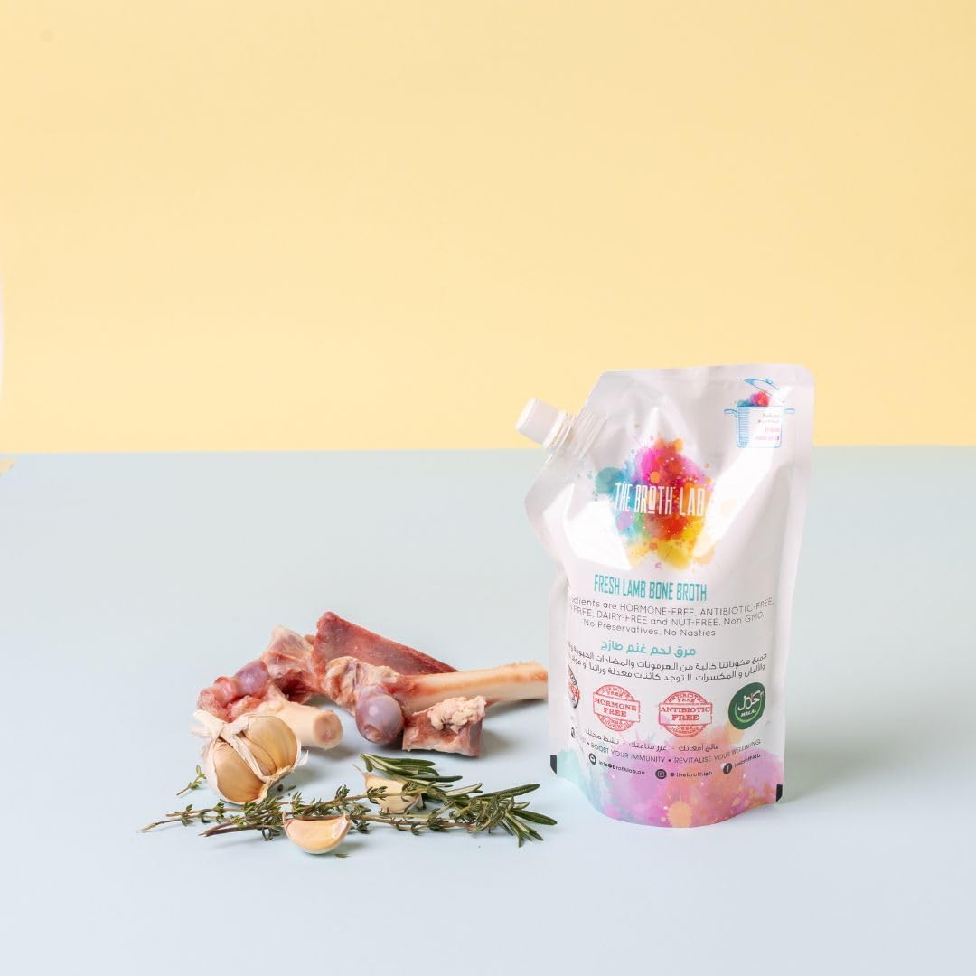 Fresh Lamb Bone Broth - 500ml pack of 3