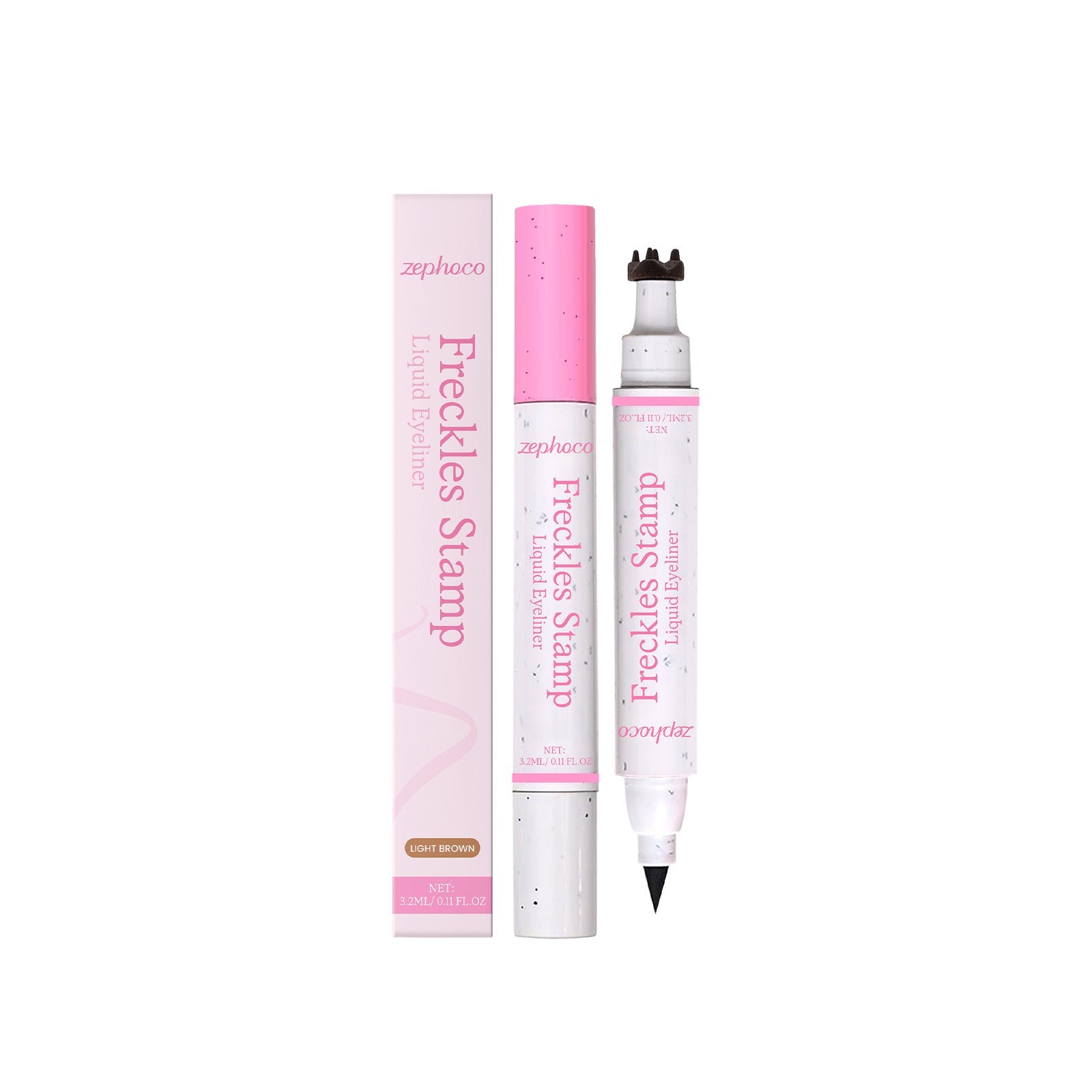 Waterproof Dual-Head Eyeliner and Freckle Pen, Natural Look, Smudge-Proof, Long-Lasting ,3.2ml