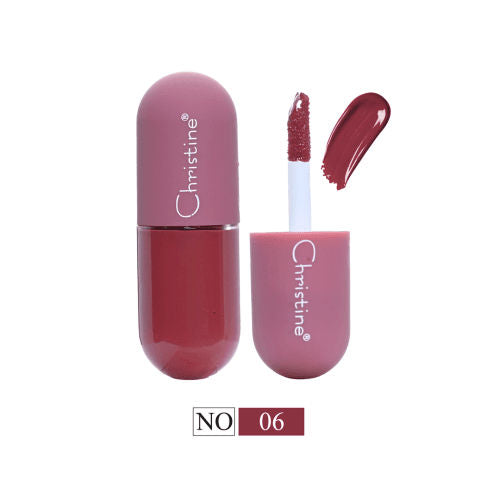 Christine Mini Matte Liquid Lipstick CH-L2102- NO 06