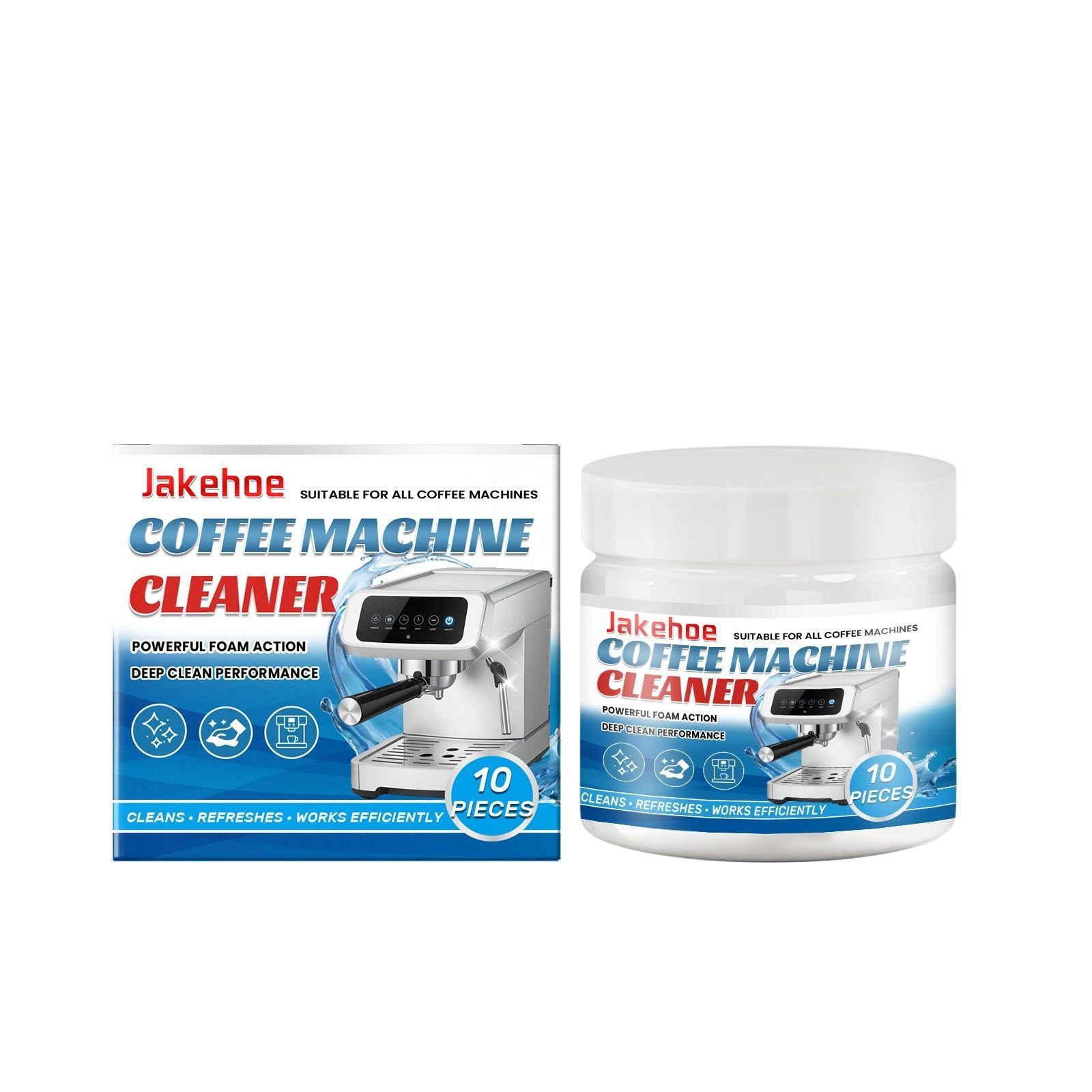 Coffee Machine Cleaning Tablets, Household Appliance Cleaning, Effortless Scale & Stain Removal ,10pcs