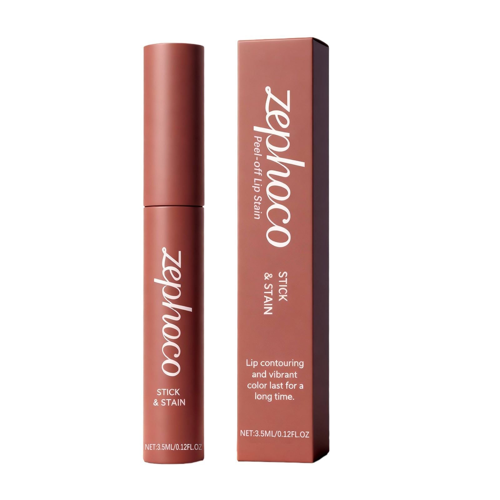 Cocoa Lip Liner Pen, Natural Color Development, Long-Lasting, Easy Peel, Perfect Lip Outline ,3.5ml
