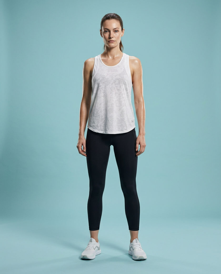 Under Armour White Open-Back T-Shirt