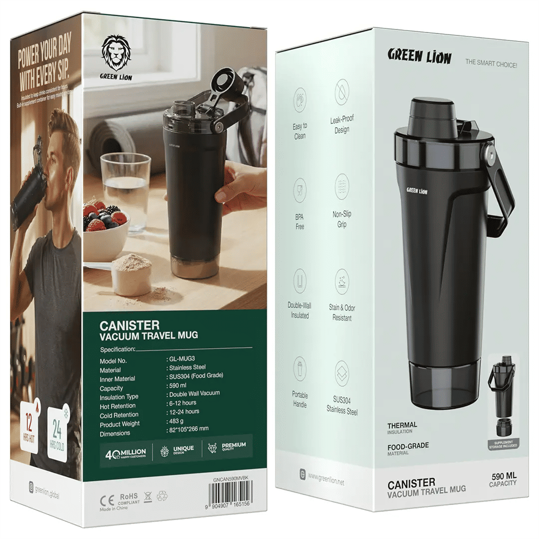 Green Lion Canister Vacuum Tumbler