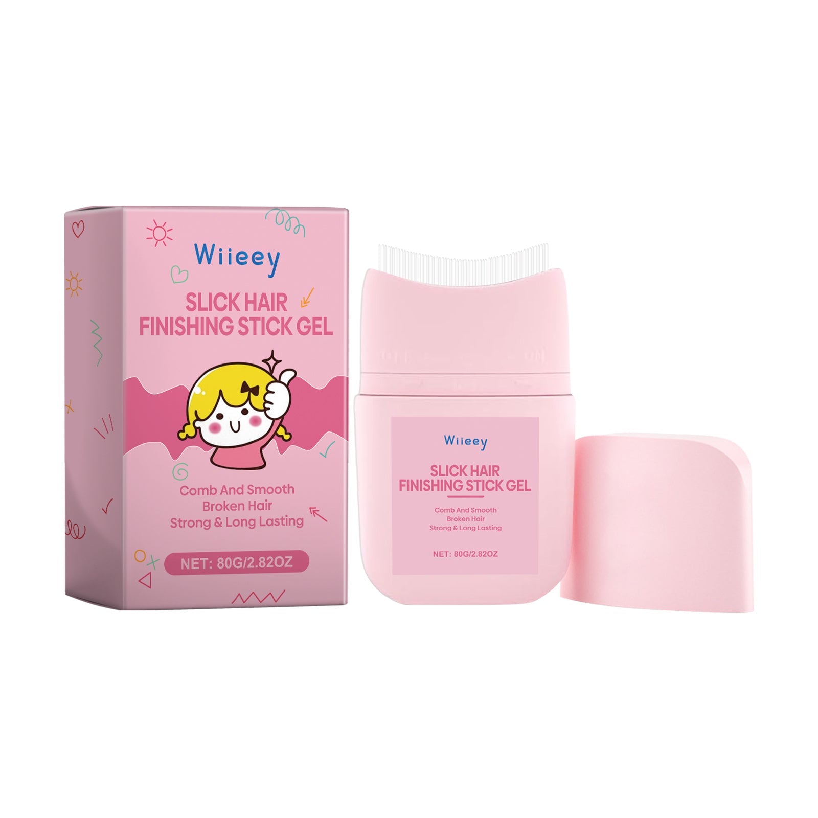 Children's Hair Care Styling Gel, Nourishing Shine, Fix Bangs, Damage Repair ,80g