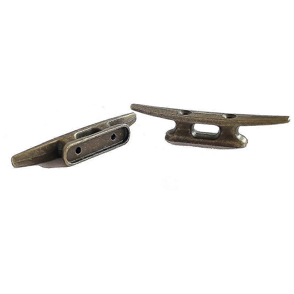 Boat Dock Cleat 4 Inch For Mooring Boat Bronze Host Cast Iron Suitable For Nautical Beach Lake Maritime Decor,4pcs