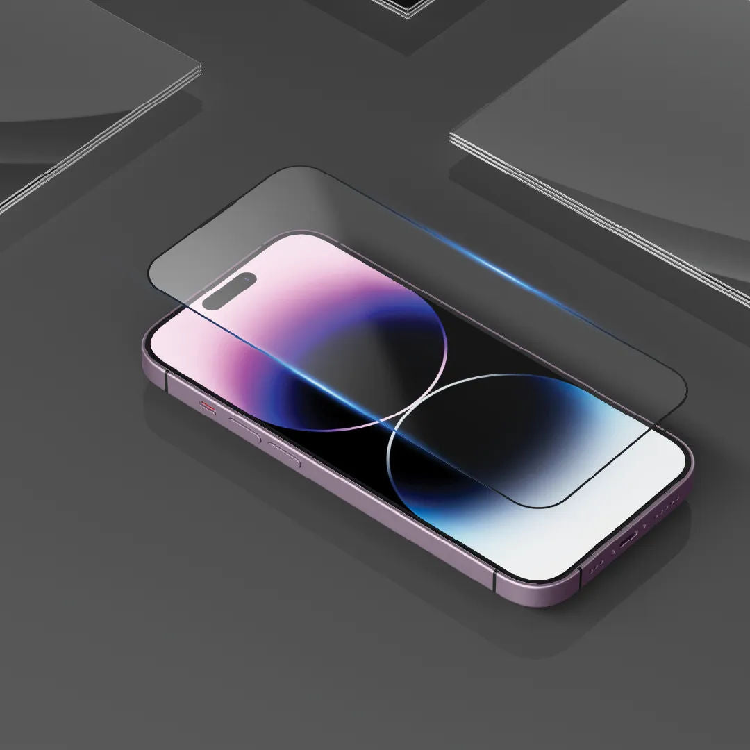 Levelo Anti-Static Clear Silicone Edge Tempered Screen Protector For iPhone, Anti Scratc